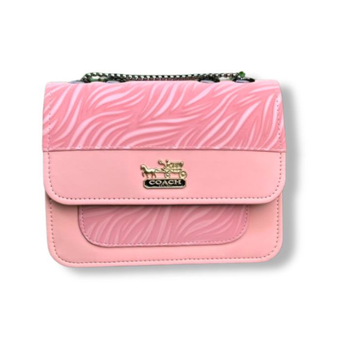 BagBliss Textured Flap Chain Shoulder Bag