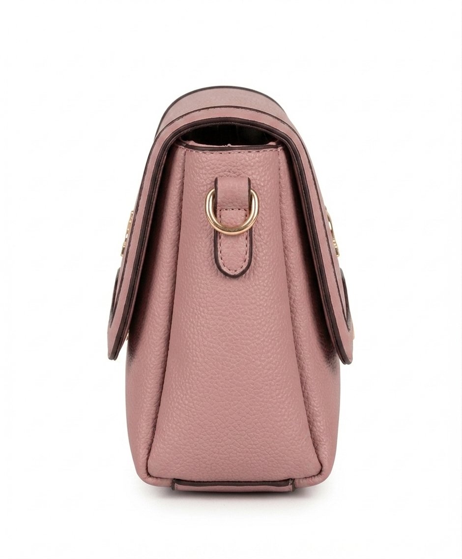 Brown Monogram Mini Backpack Bag with Teddy Bear Charm & Oval Lock - Image 3