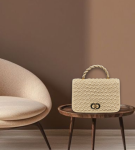 Cream woven top-handle bag - BagBliss privacy policy